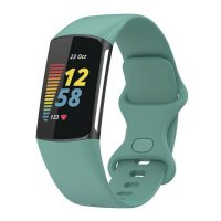 eses Silikónový remienok pre Fitbit Charge 5 a 6 - Veľkosť L, zelený