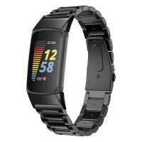 eses Kovový remienok pre Fitbit Charge 5 a 6 - Čierny