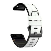 eses Športový kožený remienok pre Garmin - Biele, QuickFit 22 mm