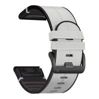 eses Športový kožený remienok pre Garmin - Svetlo sivý, QuickFit 26 mm