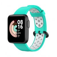 eses Silikónový remienok dierkovaný pre Xiaomi Mi Watch Lite - Mätovo biely