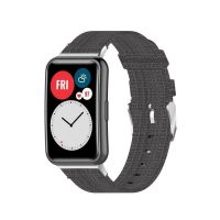 eses Nylonový remienok pre Huawei Watch Fit a Huawei Watch Fit New - Sivý