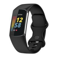 eses Silikónový remienok pre Fitbit Charge 5 a 6 - Veľkosť S, čierny