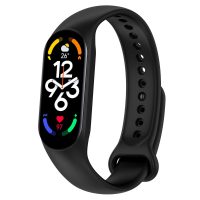 eses Silikónový remienok pre Xiaomi Mi Band 7 - Čierny