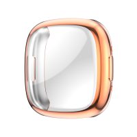 Silikónový kryt pre Fitbit Versa 4 - Ružovo zlatý