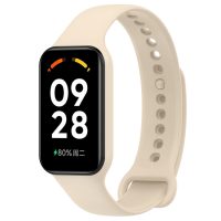 eses Silikónový remienok pre Redmi Smart Band 2 GL a Smart Band 8 Active - Béžový