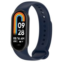 eses Silikónový remienok pre Xiaomi Mi Band 8 a 9 - Tmavo modrý