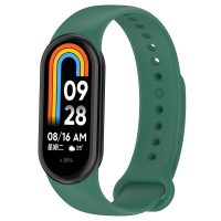 eses Silikónový remienok pre Xiaomi Mi Band 8 a 9 - Tmavo zelený