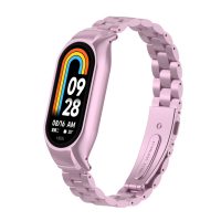 eses Kovový remienok pre Xiaomi Mi Band 8 - Ružový