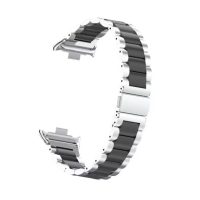 eses Kovový remienok pre Xiaomi Mi Band - Strieborno čierny