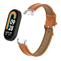eses Kožený remienok pre Xiaomi Mi Band 8 a 9 - Hnedý