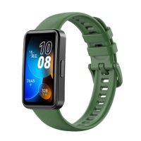 eses Silikónový remienok pre Huawei Band 8, 9 - Tmavo zelený