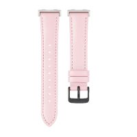 eses Kožený remienok pre Huawei Band 8 - Ružový