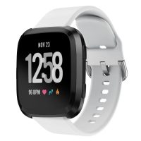 eses Silikónový remienok pre Fitbit Versa - Veľkosť S, biely