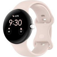 eses Silikónový remienok pre Google Pixel Watch 1, 2 - Ružový, veľkosť L