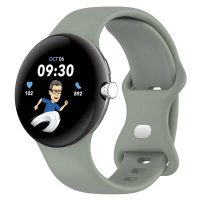 eses Silikónový remienok pre Google Pixel Watch 1, 2 - Svetlo zelený, veľkosť L