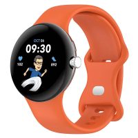 eses Silikónový remienok pre Google Pixel Watch 1, 2 - Oranžový, veľkosť S