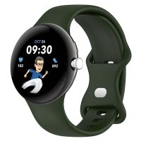 eses Silikónový remienok pre Google Pixel Watch 1, 2 - Tmavo zelený, veľkosť S
