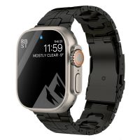 eses Titanový remienok s pruhom pre Apple Watch - Čierny 42mm, 44mm, 45mm, 49mm