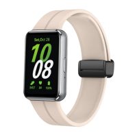 eses Silikónový remienok s magnetickou sponou pre Samsung Galaxy Fit 3 - Béžový