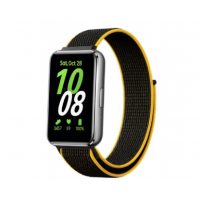 eses Nylonový remienok pre Samsung Galaxy Fit 3 - Čierno oranžový
