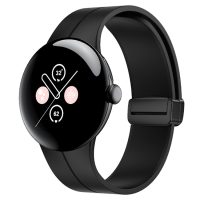 eses Silikónový remienok s magnetickou sponou pre Google Pixel Watch 1, 2 - Čierny