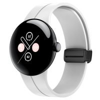 eses Silikónový remienok s magnetickou sponou pre Google Pixel Watch 1, 2 - Biely