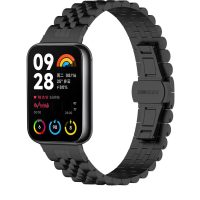 eses Kovový remienok pre Xiaomi Redmi Watch 4, Smart Band 8 Pro a 9 Pro - Čierny