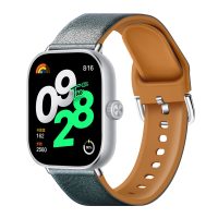 eses Silikónový remienok kombinovaný pre Xiaomi Redmi Watch 4 a Xiaomi Smart Band 8 Pro - Zelený