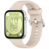 eses Silikónový remienok pre Huawei watch fit 3 - Béžový