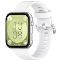eses Silikónový remienok pre Huawei watch fit 3 - Biely