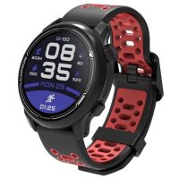 eses Silikónový perforovaný remienok - Čierno červený, 22 mm