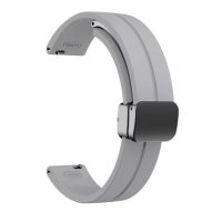 eses Silikónový remienok s magnetickou prackou pre Garmin Lily 2 a Garmin Lily 2 Active - Sivý, 14 mm, 14 mm