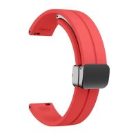 eses Silikónový remienok s magnetickou prackou pre Garmin Lily 2 a Garmin Lily 2 Active - Červený, 14 mm