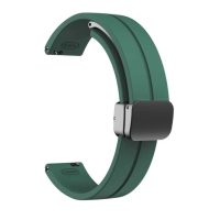 eses Silikónový remienok s magnetickou prackou pre Garmin Lily 2 a Garmin Lily 2 Active - Tmavo zelený, 14 mm