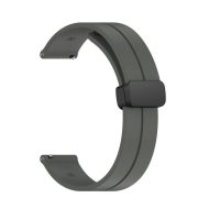 eses Silikónový remienok s magnetickou prackou pre Garmin Lily 2 a Garmin Lily 2 Active - Tmavo šedý, 14 mm