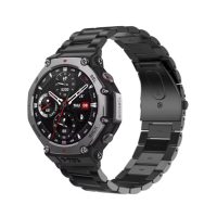eses Kovový remienok pre Xiaomi Amazfit T-Rex 3 - Čierny