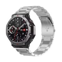 eses Kovový remienok pre Xiaomi Amazfit T-Rex 3 - Strieborný