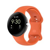 eses Silikónový remienok pre Google Pixel Watch 3, 45 mm, veľkosť L- Oranžový
