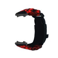 eses Paracord nylon outdoor remienok pre Xiaomi Amazfit T-Rex 3 - Červený