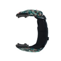 eses Paracord nylon outdoor remienok pre Xiaomi Amazfit T-Rex 3 - Tmavo zelená kamufláž