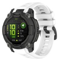 eses Silikónový remienok pre Garmin instinct 3 - Biely, 26 mm