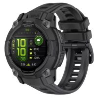eses Silikónový remienok pre Garmin instinct 3 - Čierny, 26 mm