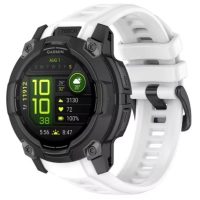 eses Silikónový remienok pre Garmin instinct 3 - Biely, 22 mm