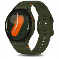 Silikónový remienok pre Samsung Galaxy watch 7 - Tmavo zelený