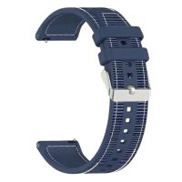 eses Silikónový prešívaný remienok Huawei Watch GT5 41 mm a GT5 pro 42 mm - Tmavomodrý