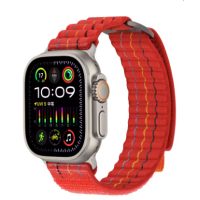 eses Nylonový remienok pre Apple Watch - Červená 42mm, 44mm, 45mm, 49mm