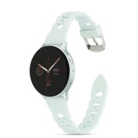 eses Silikónový remienok splietaný pre Samsung Galaxy Watch 4, 5, 6, 7 - Svetlo modrý, 20 mm