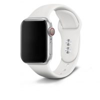 eses Silikónový remienok pre Apple Watch - Biely S, M, L - 42mm, 44mm, 45mm, 49mm