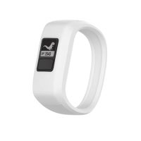 eses Silikónový remienok pre Garmin VivoFit Junior 1 a 2, Vívofit 3 - Veľkosť S, biely